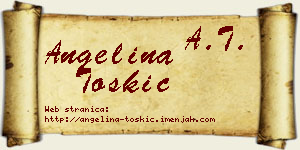 Angelina Toskić vizit kartica